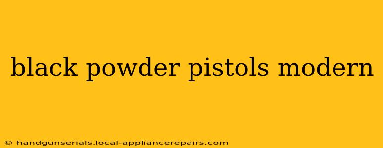 black powder pistols modern