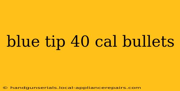 blue tip 40 cal bullets