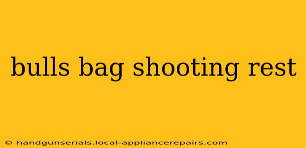 bulls bag shooting rest