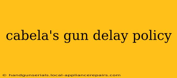 cabela's gun delay policy