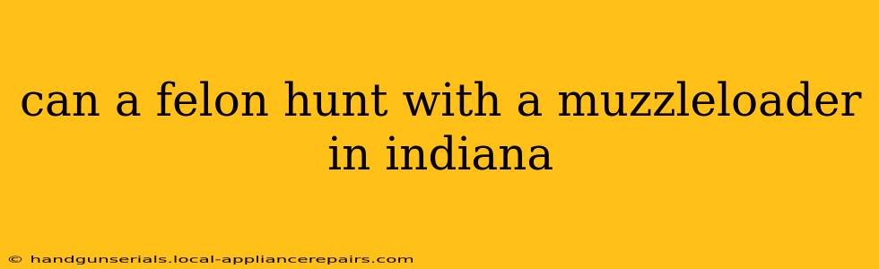 can a felon hunt with a muzzleloader in indiana