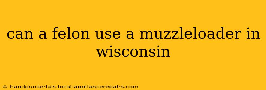 can a felon use a muzzleloader in wisconsin