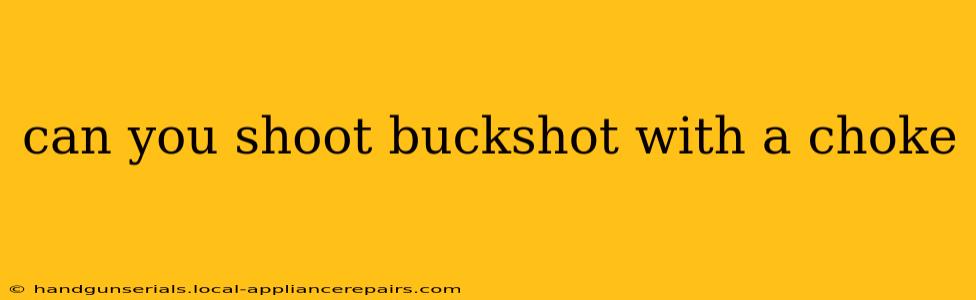 can you shoot buckshot with a choke