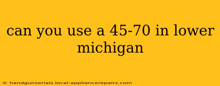 can you use a 45-70 in lower michigan