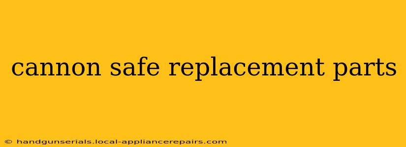 cannon safe replacement parts