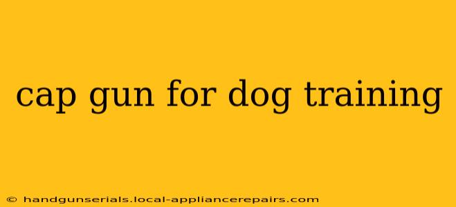 cap gun for dog training