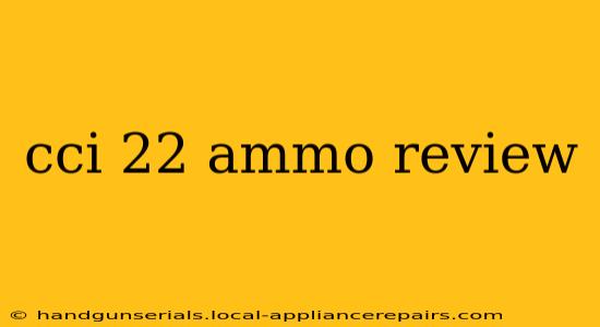 cci 22 ammo review