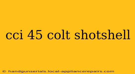 cci 45 colt shotshell