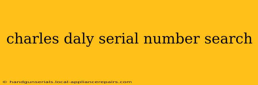 charles daly serial number search