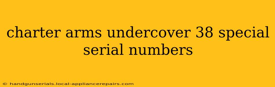 charter arms undercover 38 special serial numbers