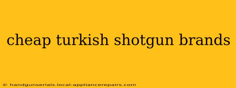 cheap turkish shotgun brands