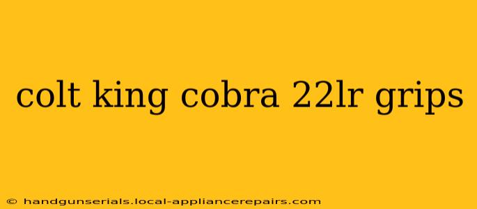 colt king cobra 22lr grips