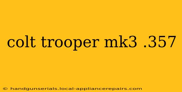 colt trooper mk3 .357