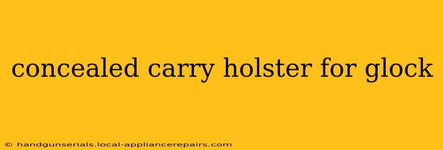 concealed carry holster for glock