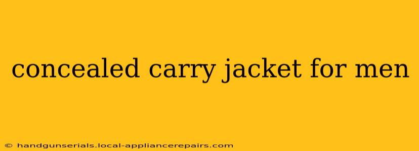 concealed carry jacket for men