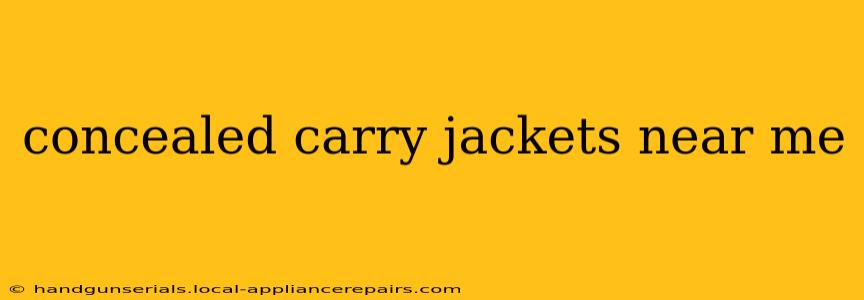 concealed carry jackets near me