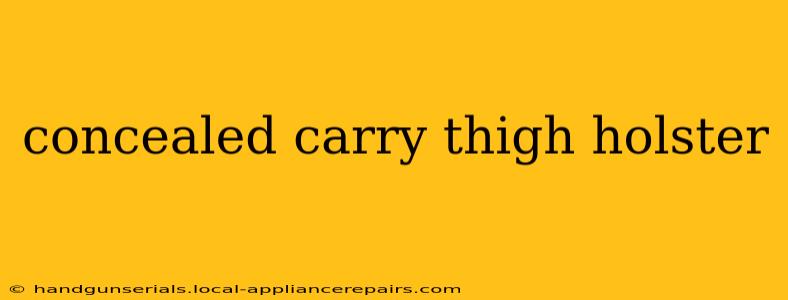 concealed carry thigh holster