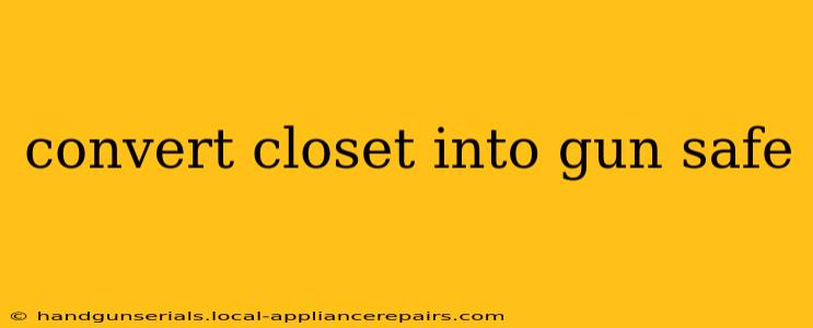 convert closet into gun safe