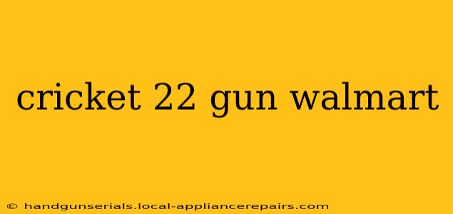 cricket 22 gun walmart