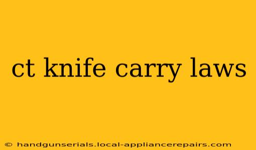 ct knife carry laws