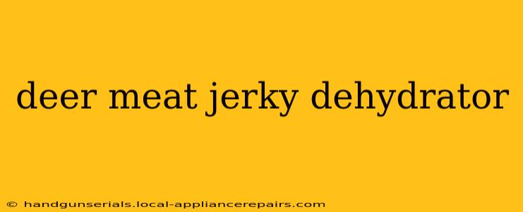 deer meat jerky dehydrator