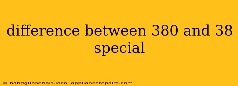 difference between 380 and 38 special