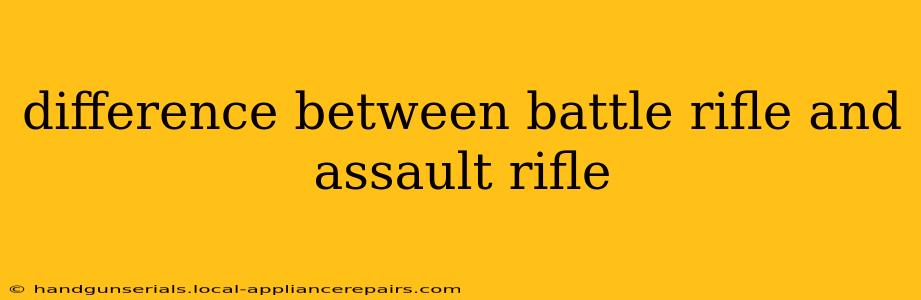 difference between battle rifle and assault rifle