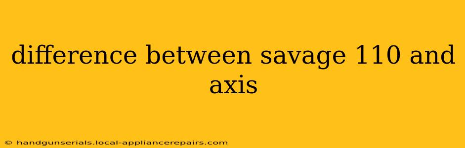 difference between savage 110 and axis