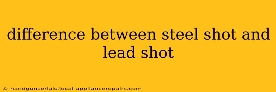 difference between steel shot and lead shot