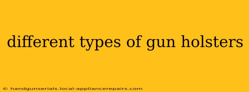 different types of gun holsters