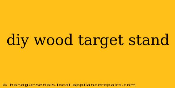 diy wood target stand