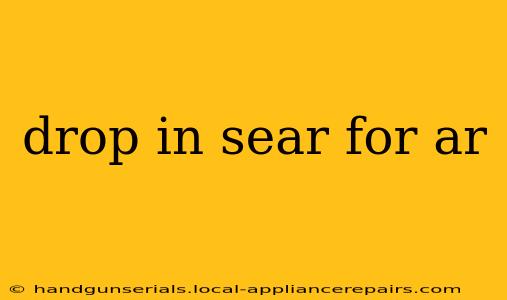 drop in sear for ar