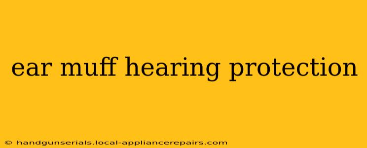 ear muff hearing protection