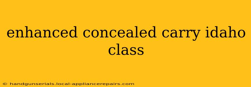 enhanced concealed carry idaho class