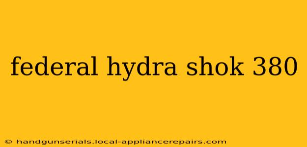 federal hydra shok 380