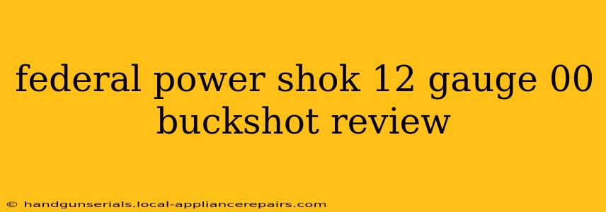 federal power shok 12 gauge 00 buckshot review