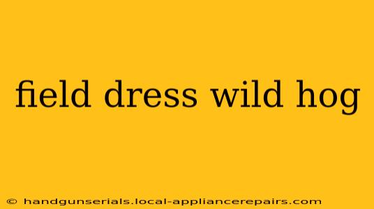 field dress wild hog