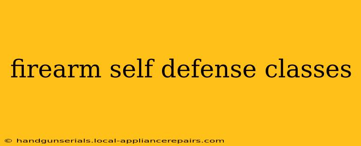 firearm self defense classes