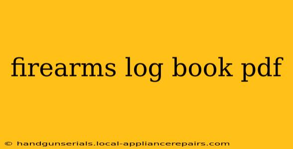 firearms log book pdf