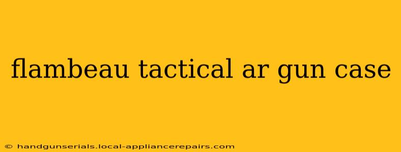 flambeau tactical ar gun case