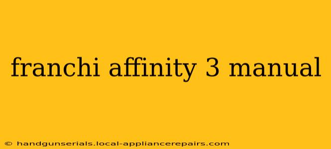 franchi affinity 3 manual