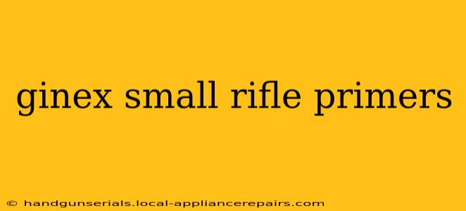 ginex small rifle primers