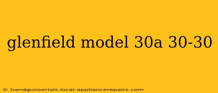 glenfield model 30a 30-30