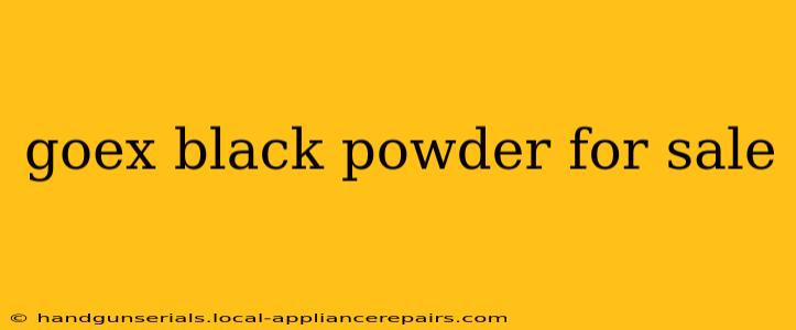 goex black powder for sale