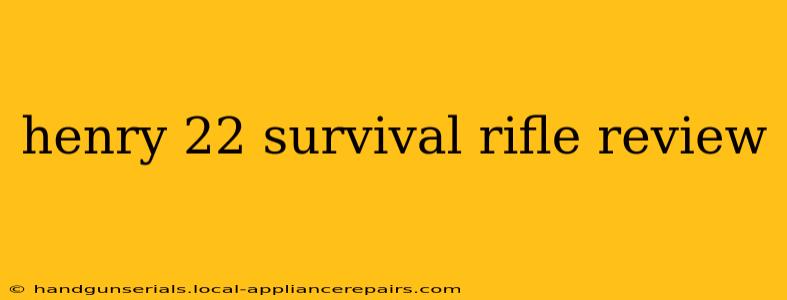 henry 22 survival rifle review