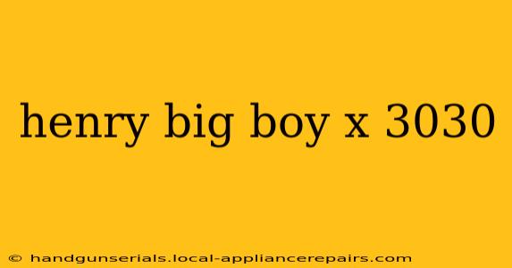 henry big boy x 3030