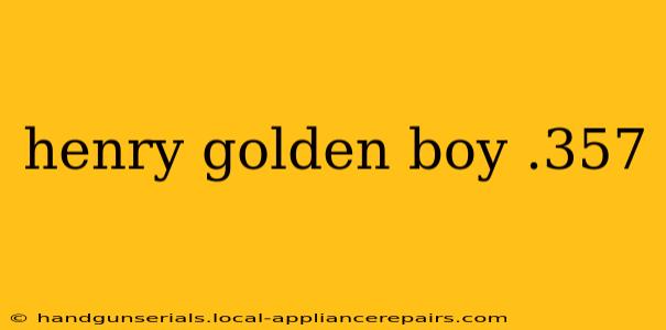 henry golden boy .357