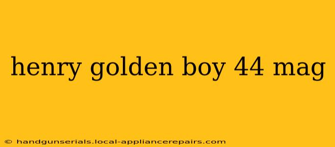 henry golden boy 44 mag