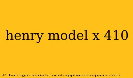 henry model x 410