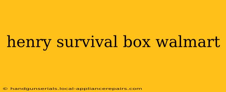 henry survival box walmart